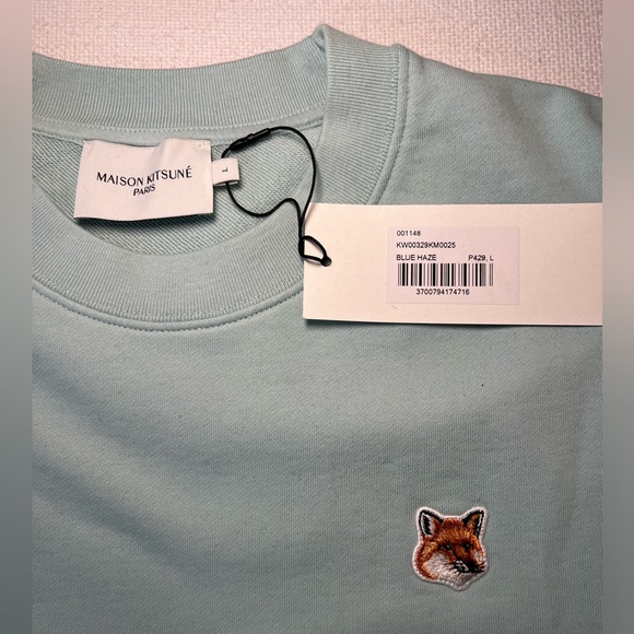 MAISON KITSUNÉ Cropped Crewneck Sweatshirt - Picture 3 of 4